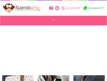 Tablet Screenshot of fazendoartebaby.com.br